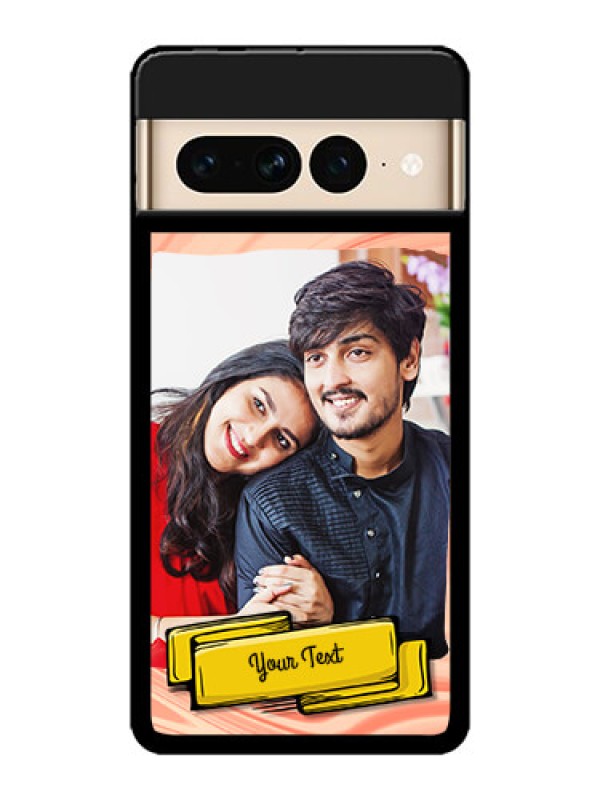 Custom Google Pixel 7 Pro 5G Custom Metal Phone CaseMarble Texture Design