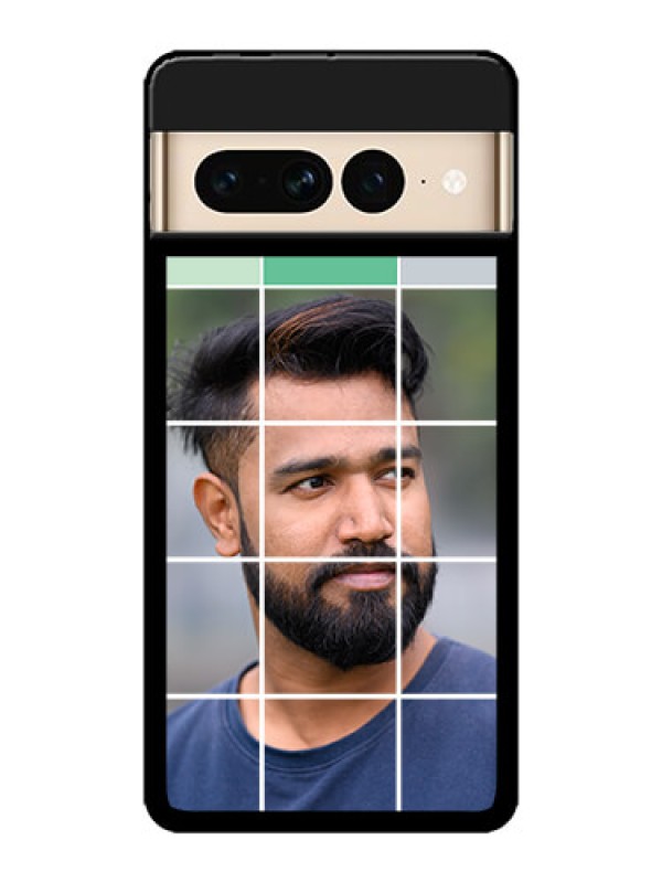 Custom Google Pixel 7 Pro 5G Custom Metal Phone CaseWith White Box Pattern