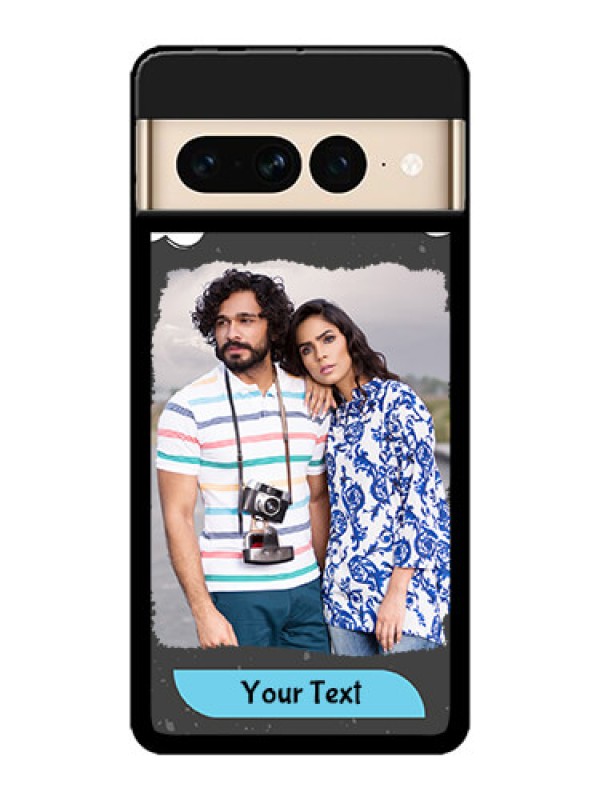 Custom Google Pixel 7 Pro 5G Custom Metal Phone CaseSplashes With Love Doodles Design