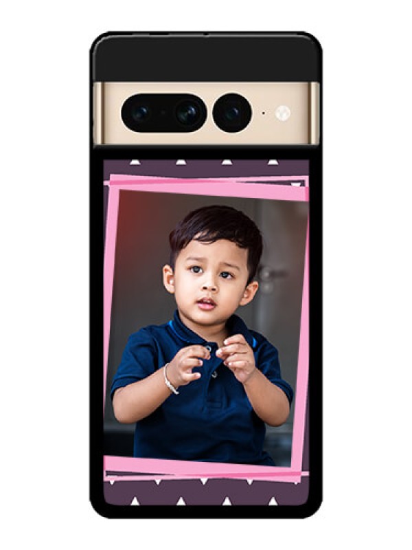 Custom Google Pixel 7 Pro 5G Custom Metal Phone CaseTriangle Pattern Dotted Design