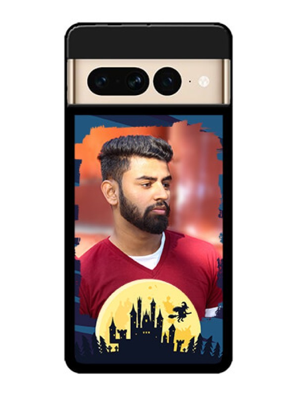 Custom Google Pixel 7 Pro 5G Custom Metal Phone CaseHalloween Witch Design