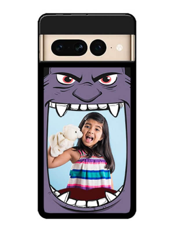 Custom Google Pixel 7 Pro 5G Custom Metal Phone CaseAngry Monster Design
