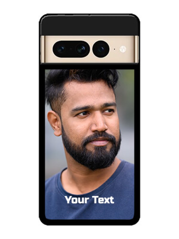 Custom Google Pixel 7 Pro 5G Custom Metal Phone CasePhoto With Text Design