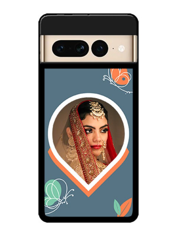 Custom Google Pixel 7 Pro 5G Custom Metal Phone CaseDroplet Butterflies Design