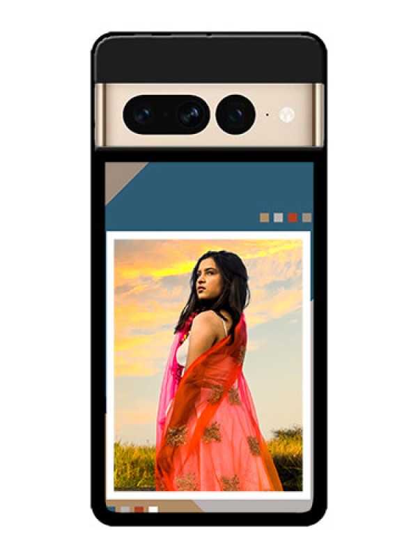 Custom Google Pixel 7 Pro 5G Custom Metal Phone CaseRetro Color Pallet Design
