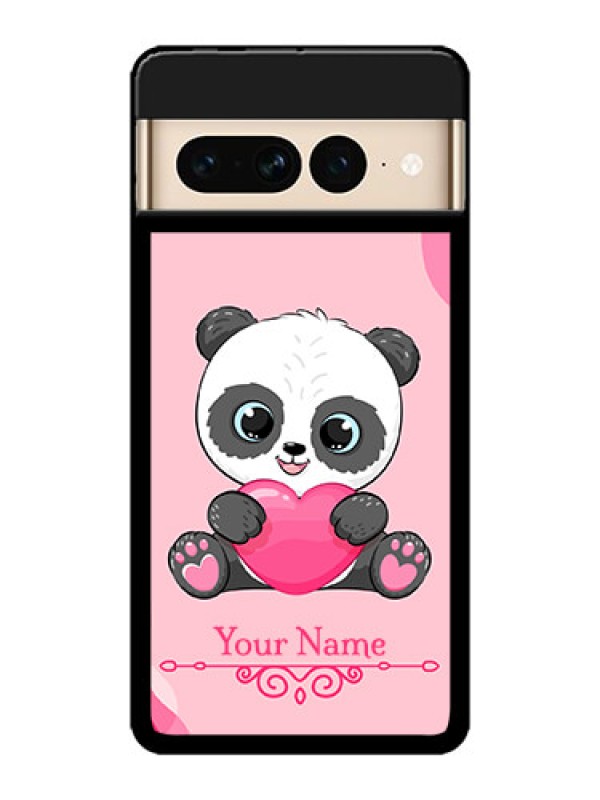 Custom Google Pixel 7 Pro 5G Custom Metal Phone CaseCute Panda Design