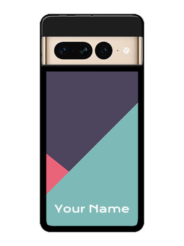 Custom Google Pixel 7 Pro 5G Custom Metal Phone CaseTri Color Abstract Design