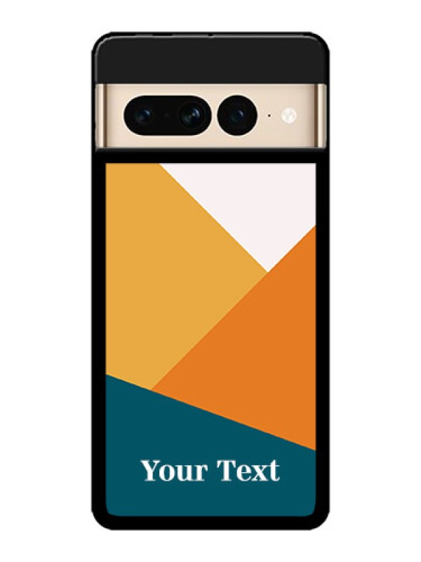 Custom Google Pixel 7 Pro 5G Custom Metal Phone CaseStacked Multi - Colour Design