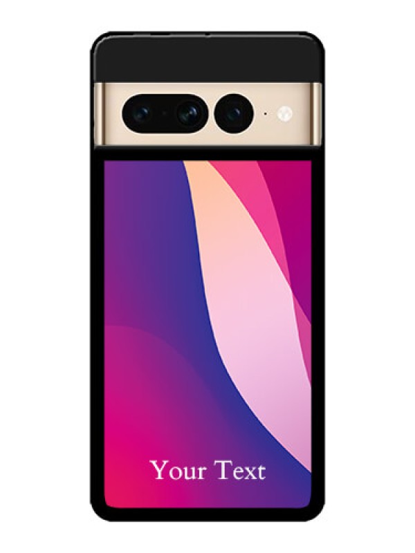 Custom Google Pixel 7 Pro 5G Custom Metal Phone CaseDigital Abstract Overlap Design