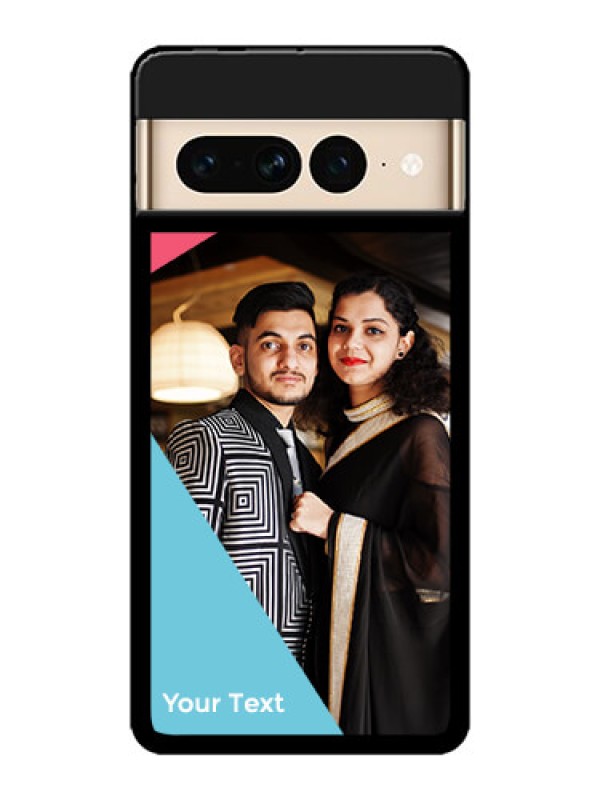 Custom Google Pixel 7 Pro 5G Custom Metal Phone CaseStacked Triple Colour Design