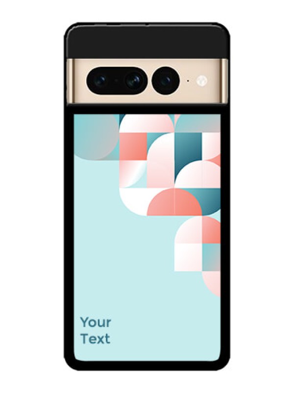 Custom Google Pixel 7 Pro 5G Custom Metal Phone CaseStylish Semi - Circle Pattern Design