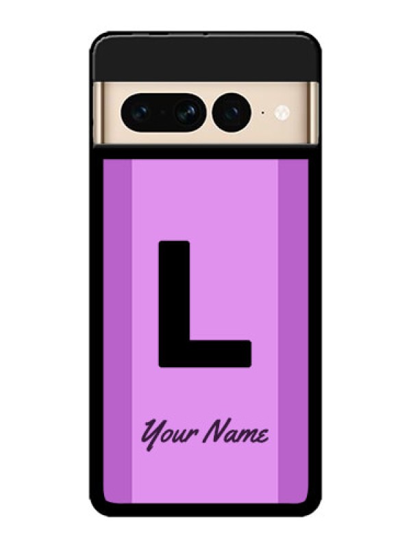 Custom Google Pixel 7 Pro 5G Custom Metal Phone CaseTricolor Custom Text Design