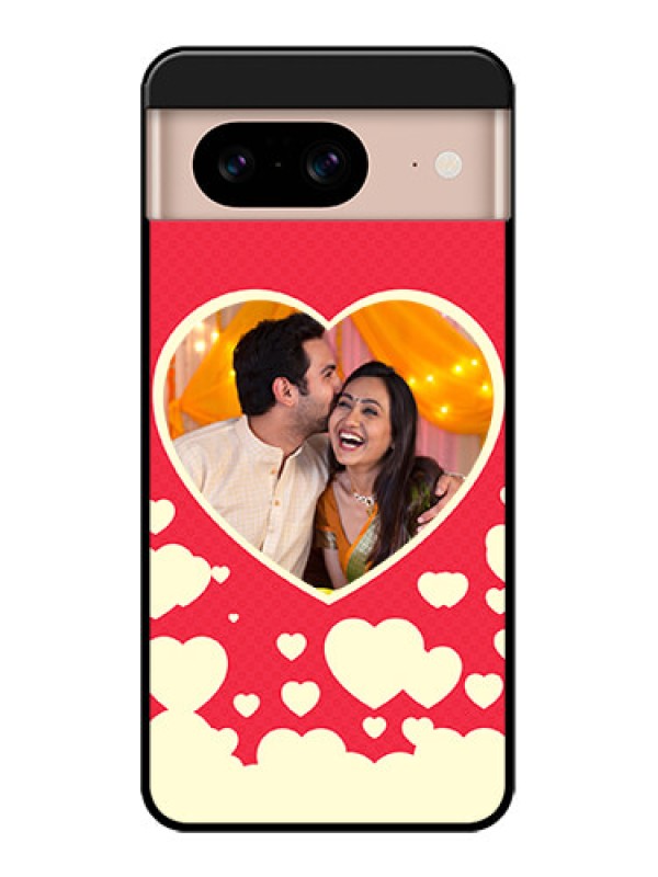 Custom Google Pixel 8 5G Custom Metal Phone CaseLove Symbols Phone Cover Design