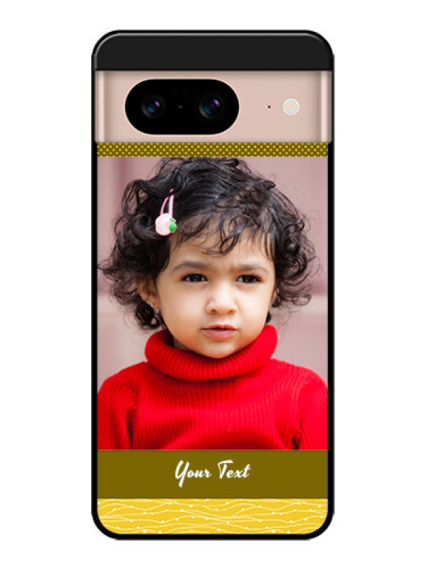 Custom Google Pixel 8 5G Custom Metal Phone CaseSimple Green Color Design