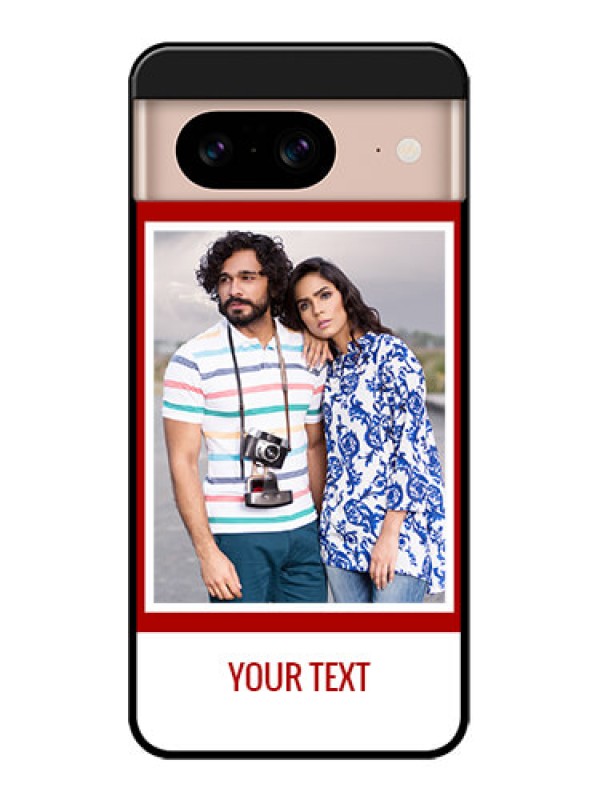 Custom Google Pixel 8 5G Custom Metal Phone CaseRed Color Design