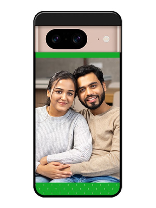 Custom Google Pixel 8 5G Custom Metal Phone CaseGreen Pattern Design