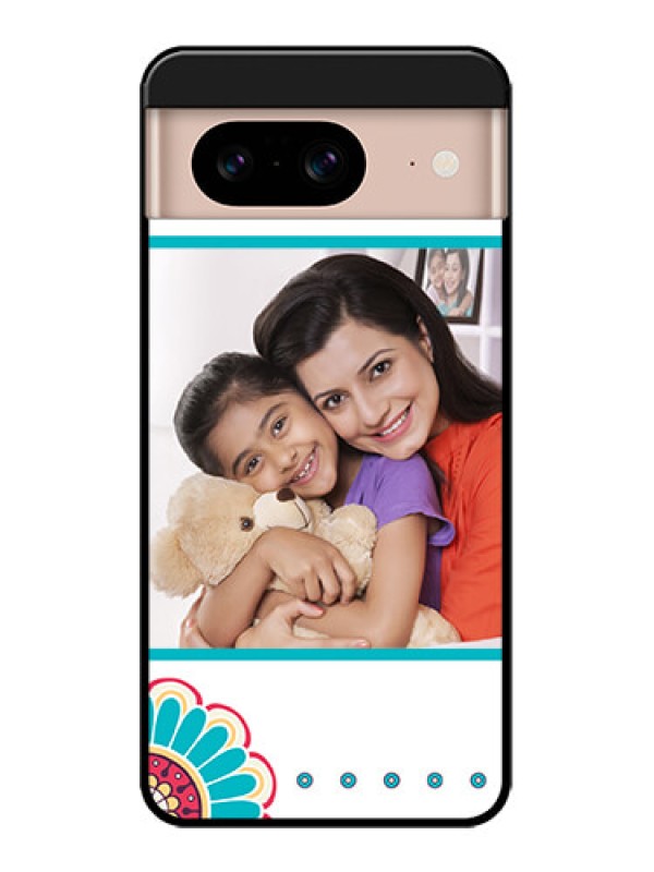 Custom Google Pixel 8 5G Custom Metal Phone CaseFlower Design