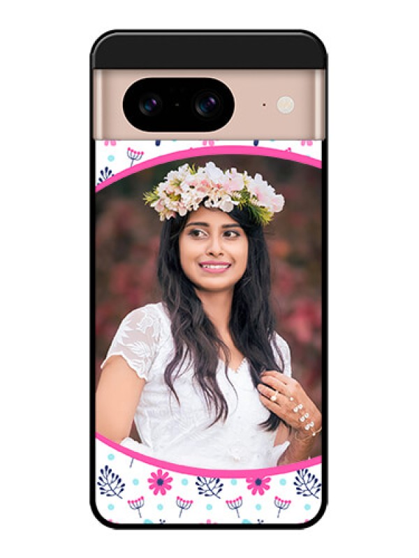 Custom Google Pixel 8 5G Custom Metal Phone CaseColorful Flower Design