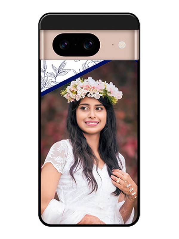 Custom Google Pixel 8 5G Custom Metal Phone CaseClassy Floral Design