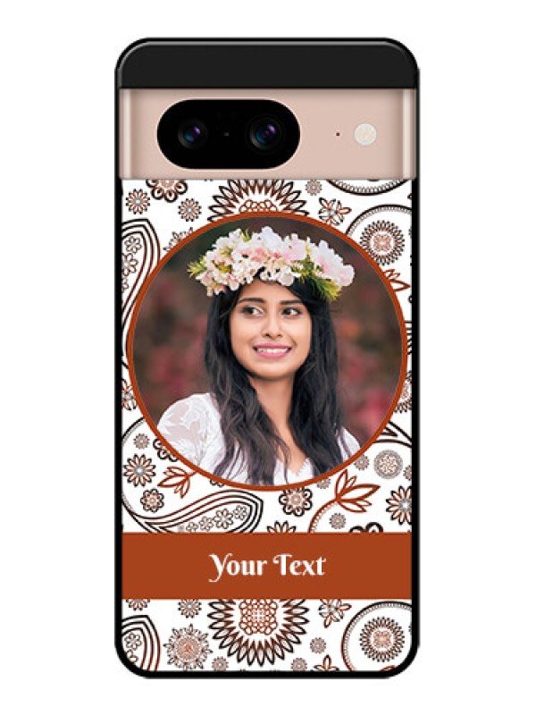 Custom Google Pixel 8 5G Custom Metal Phone CaseAbstract Flower Design