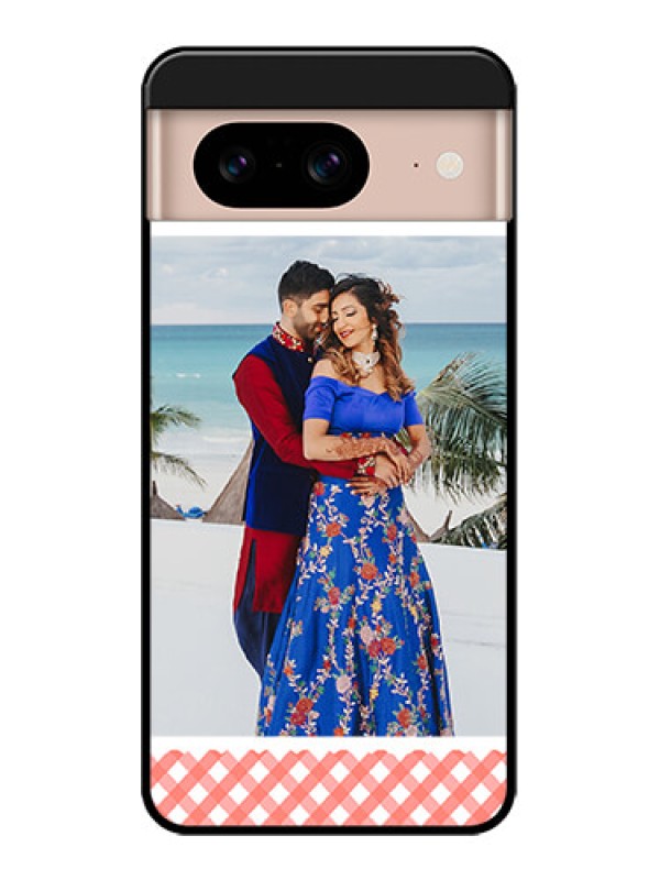 Custom Google Pixel 8 5G Custom Metal Phone CasePink Pattern Design