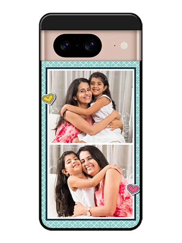 Custom Google Pixel 8 5G Custom Metal Phone Case2 Image Holder With Pattern Design