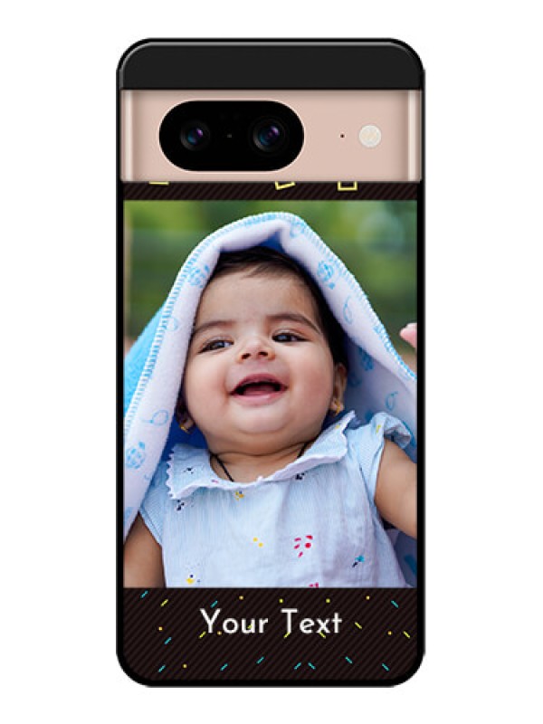 Custom Google Pixel 8 5G Custom Metal Phone CaseWith Confetti Birthday Design