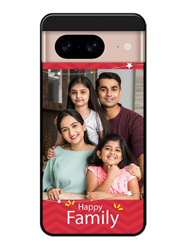 Custom Google Pixel 8 5G Custom Metal Phone CaseHappy Family Design