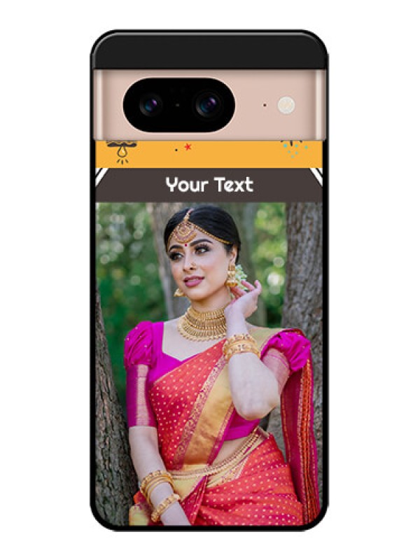 Custom Google Pixel 8 5G Custom Metal Phone CaseWith Family Picture And Icons