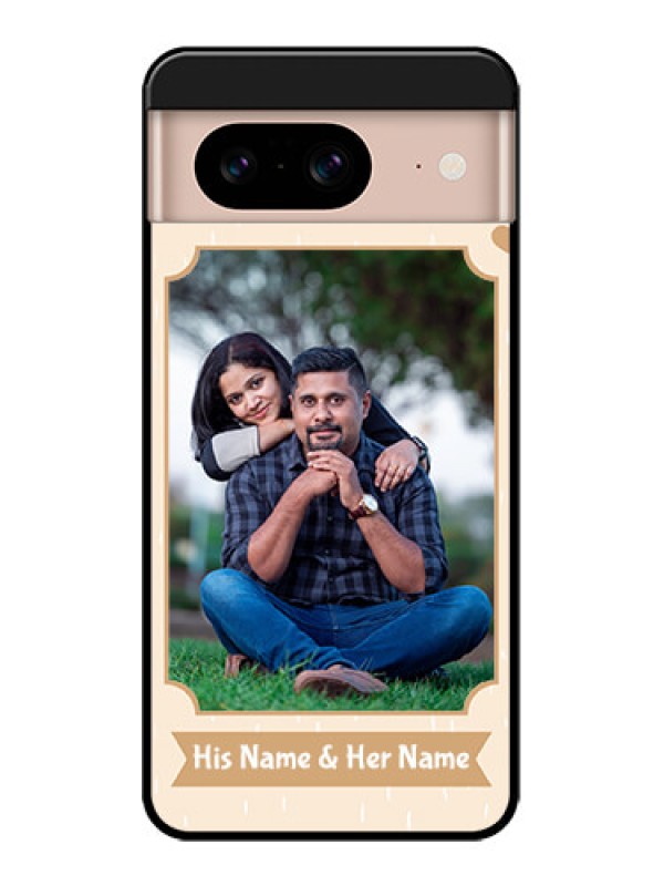 Custom Google Pixel 8 5G Custom Metal Phone CaseWith Confetti Love Design