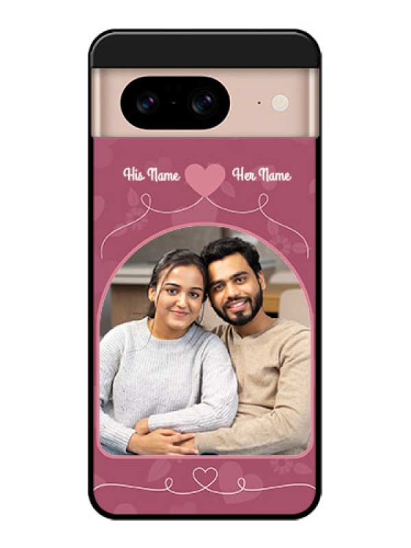 Custom Google Pixel 8 5G Custom Metal Phone CaseLove Floral Design