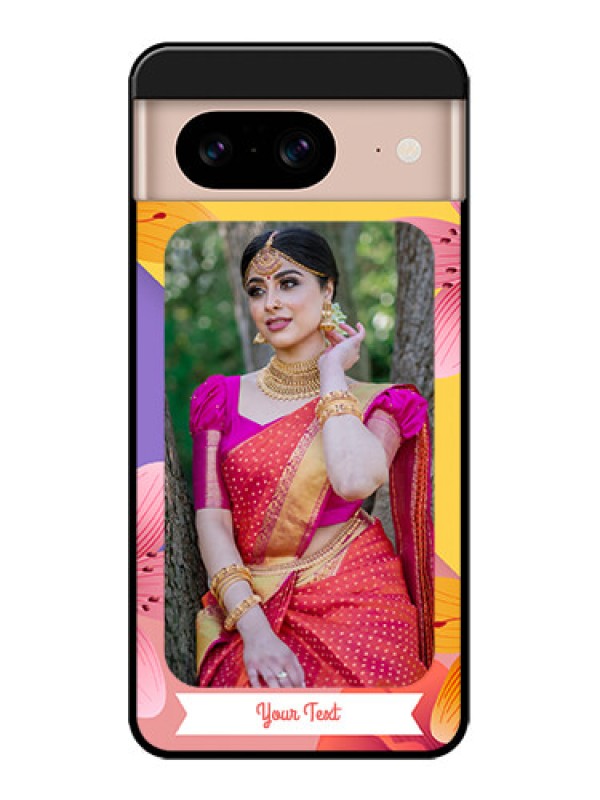 Custom Google Pixel 8 5G Custom Metal Phone Case3 Image With Vintage Floral Design