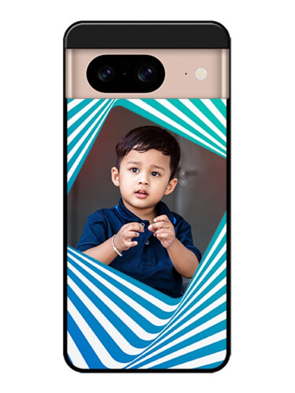 Custom Google Pixel 8 5G Custom Metal Phone CaseAbstract Spiral Design