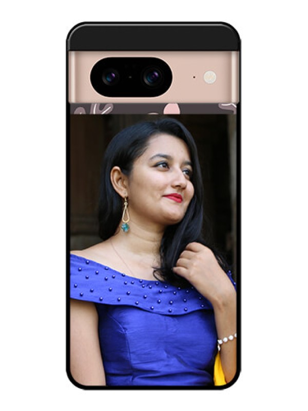 Custom Google Pixel 8 5G Custom Metal Phone CaseStylish Floral Design