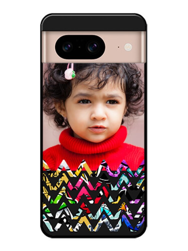Custom Google Pixel 8 5G Custom Metal Phone CaseNeon Abstract Design