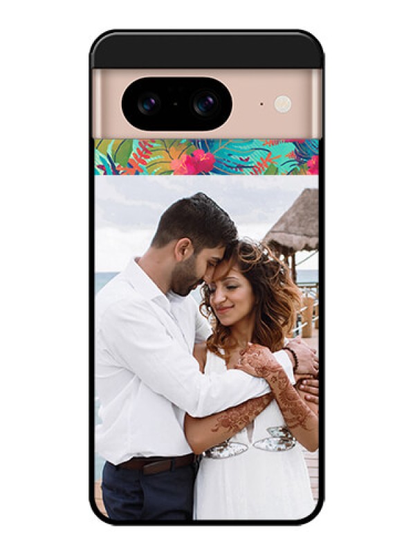 Custom Google Pixel 8 5G Custom Metal Phone CaseWatercolor Floral Design