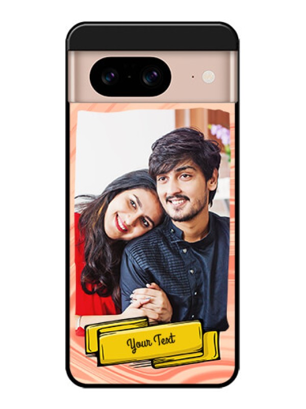 Custom Google Pixel 8 5G Custom Metal Phone CaseMarble Texture Design