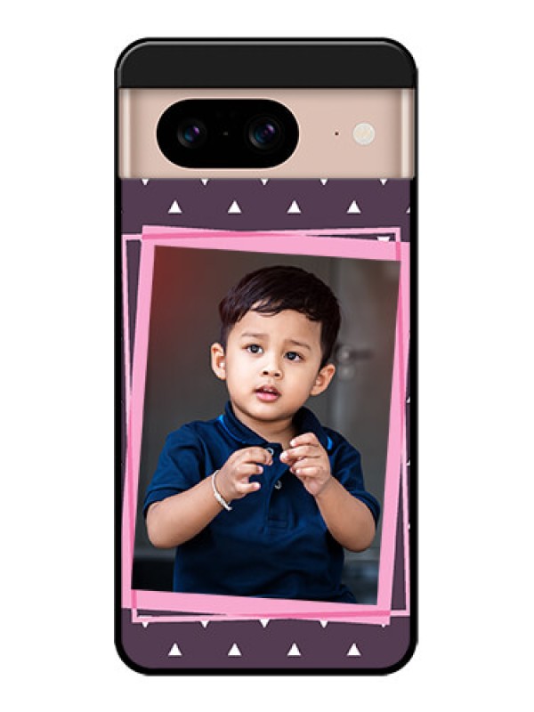 Custom Google Pixel 8 5G Custom Metal Phone CaseTriangle Pattern Dotted Design