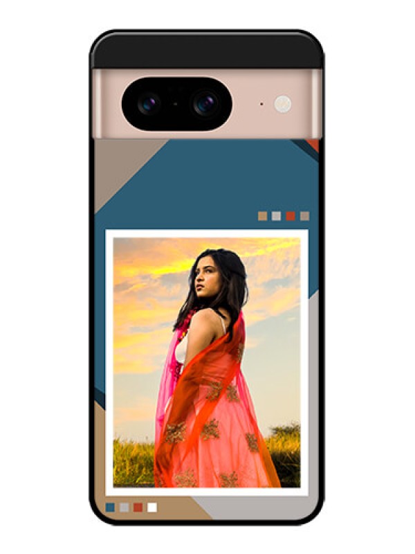 Custom Google Pixel 8 5G Custom Metal Phone CaseRetro Color Pallet Design