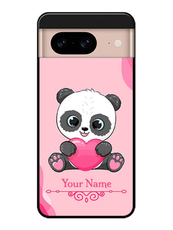 Custom Google Pixel 8 5G Custom Metal Phone CaseCute Panda Design