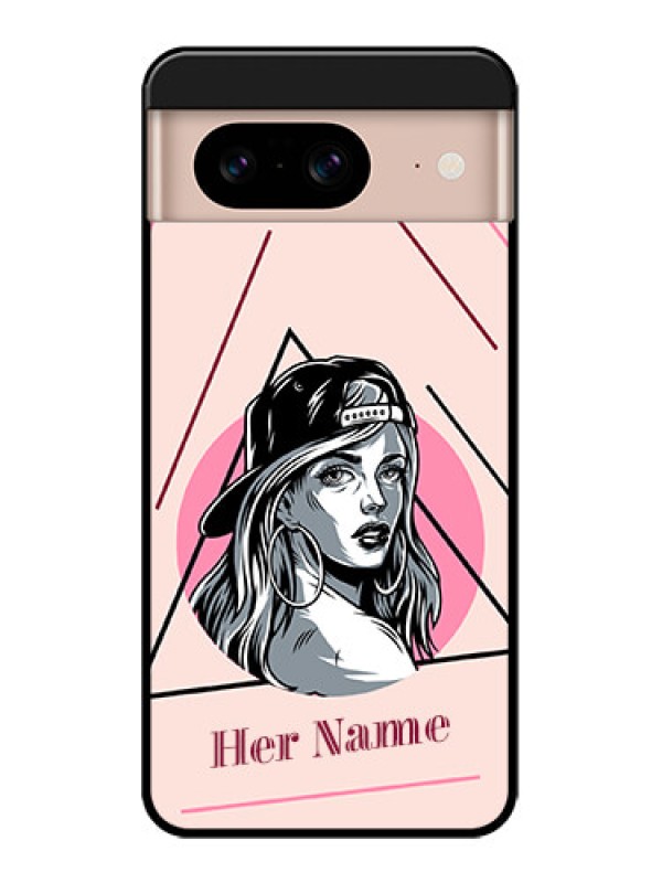 Custom Google Pixel 8 5G Custom Metal Phone CaseRockstar Girl Design