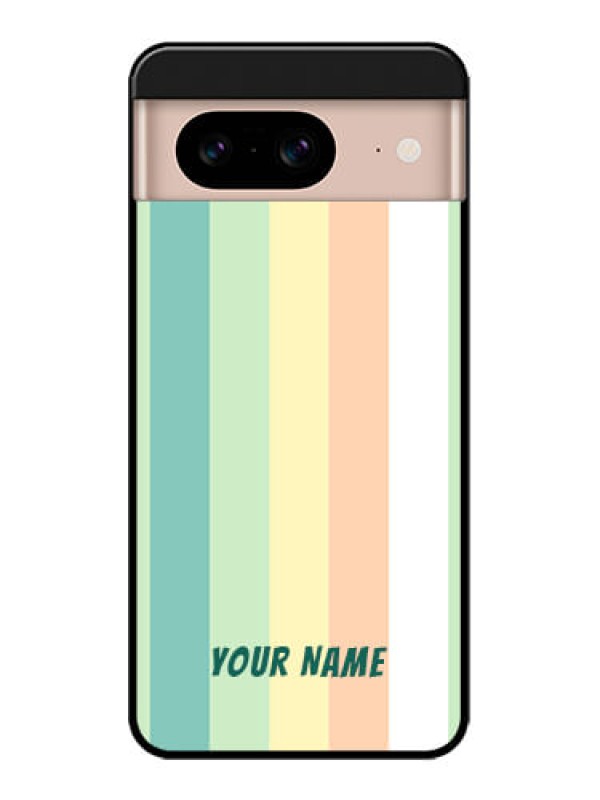 Custom Google Pixel 8 5G Custom Metal Phone CaseMulti - Colour Stripes Design