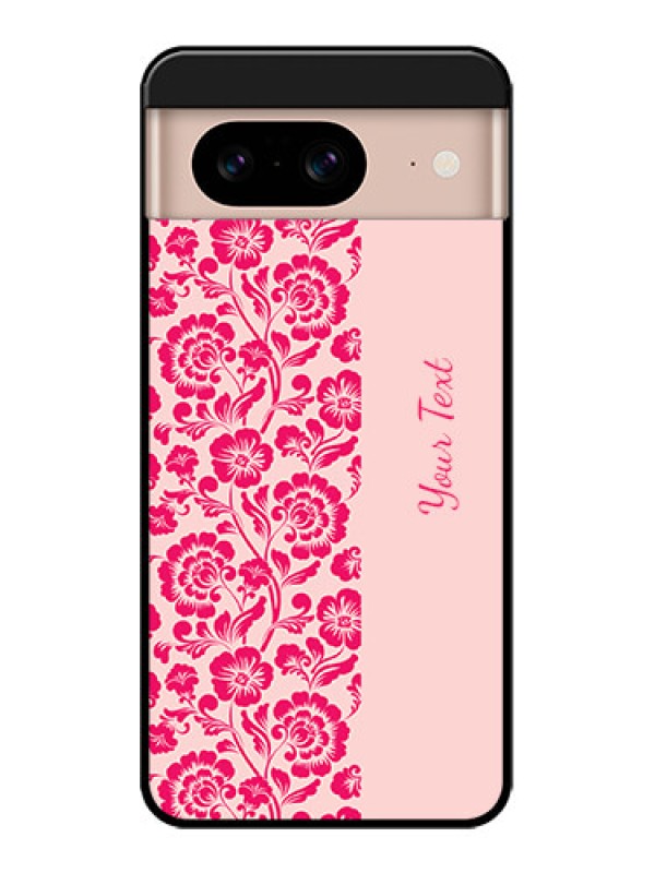 Custom Google Pixel 8 5G Custom Metal Phone CaseAttractive Floral Pattern Design