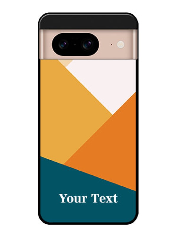Custom Google Pixel 8 5G Custom Metal Phone CaseStacked Multi - Colour Design