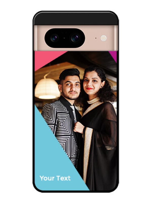 Custom Google Pixel 8 5G Custom Metal Phone CaseStacked Triple Colour Design