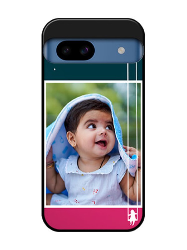 Custom Google Pixel 8A 5G Custom Metal Phone CaseCute Girl With Cloud Design