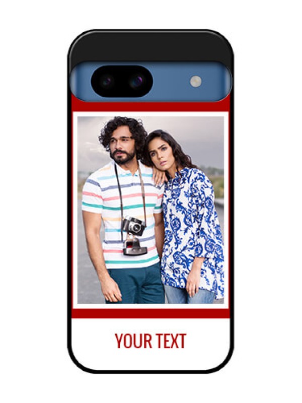 Custom Google Pixel 8A 5G Custom Metal Phone CaseRed Color Design