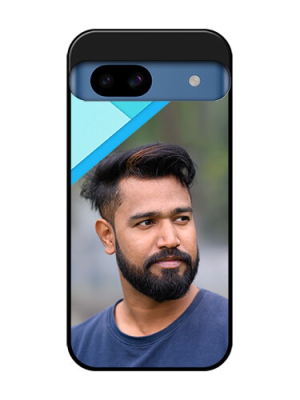 Custom Google Pixel 8A 5G Custom Metal Phone CaseBlue Pattern Design