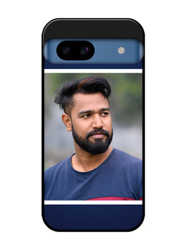 Custom Google Pixel 8A 5G Custom Metal Phone CaseSimple Royal Blue Design