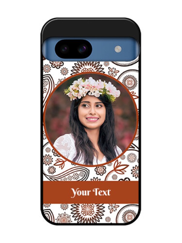 Custom Google Pixel 8A 5G Custom Metal Phone CaseAbstract Flower Design